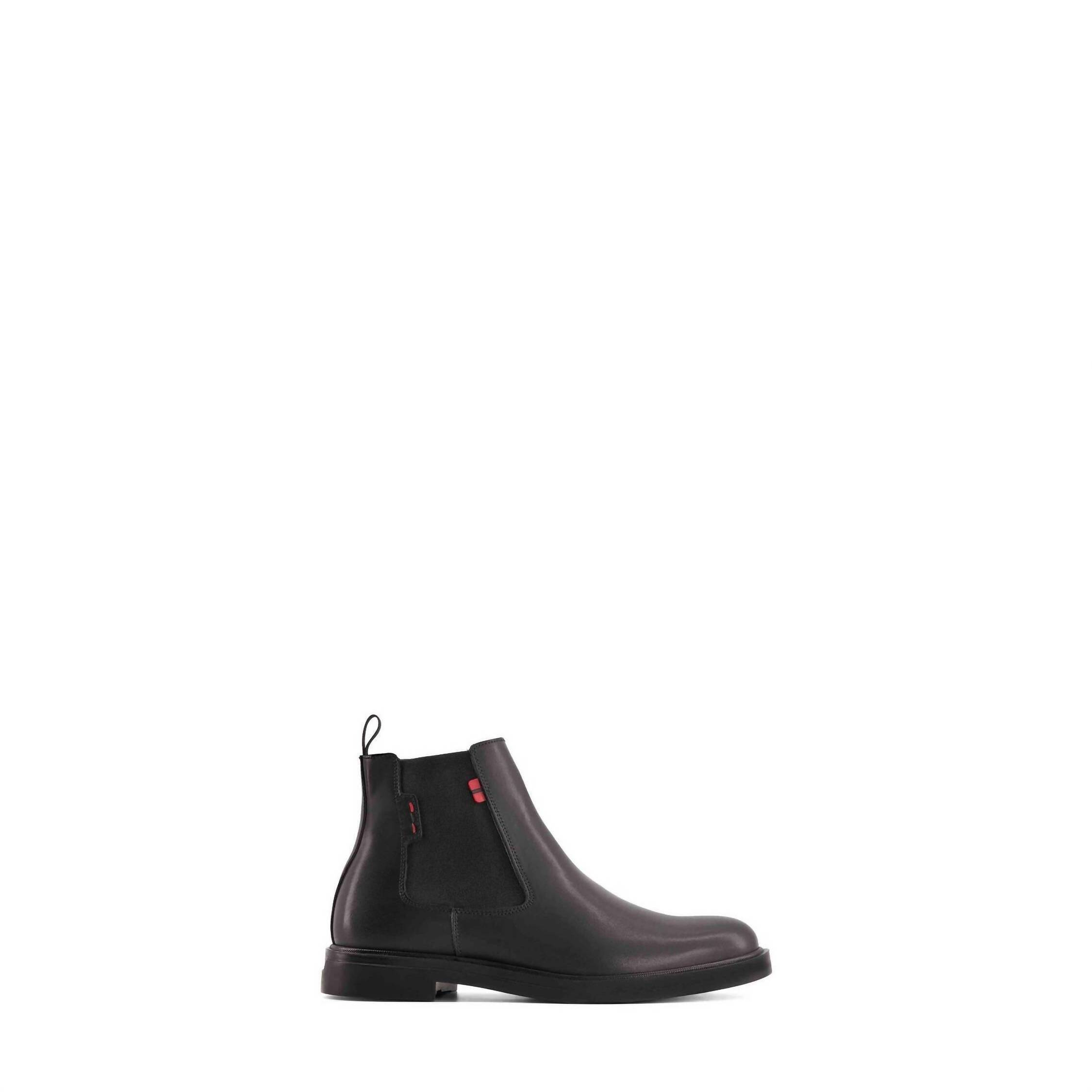 New Andrea Men's Reliable Leather Boots In Black